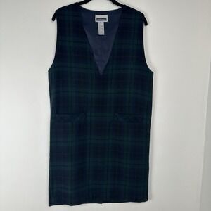 Prophecy Jumper‎ Dress Size 6 Tartan Plaid Wool Pockets Irish Scottish Heritage